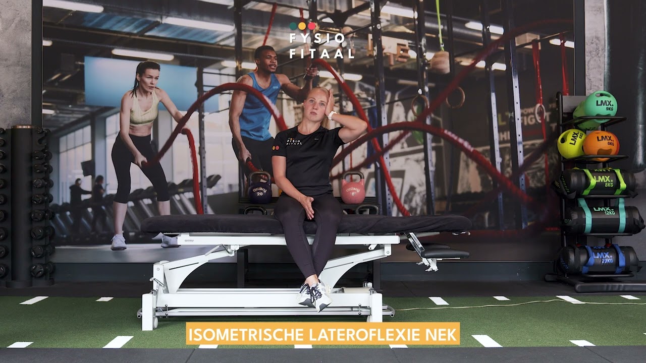 Video thumbnail: Isometrische lateroflexie nek — instructievideo