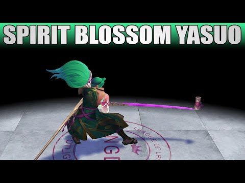 Spirit Blossom Yasuo Emerald Chroma - League Of Legends