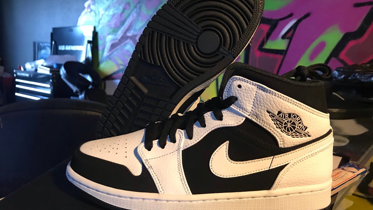 Air Jordan 1 mid Yin Yang black/white review