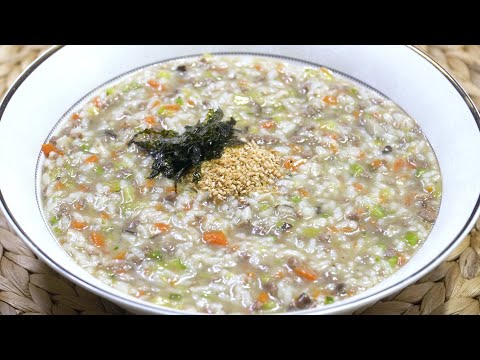 영양만점 소고기 야채죽 맛은 일품! 기력회복에도 좋아요