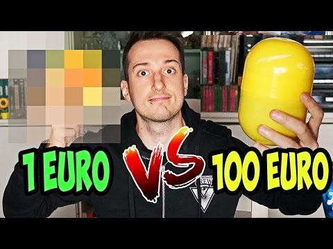 SORPRESA UOVO DA 1 EURO VS SORPRESA DA 100 EURO!