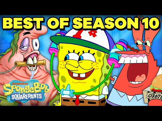 BEST of SpongeBob Season 10! (Part 2) 🏆 | 50 Minute Compilation | SpongeBob SquarePants SDDEFAULT Thumbnail