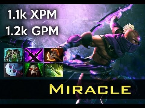Miracle Anti Mage 1100 GPM Carrying the TEAM - Highlights Dota 2