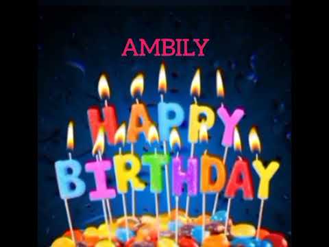Ambily Name Happy Birthday to you Video Song Happy Birthday Song with names