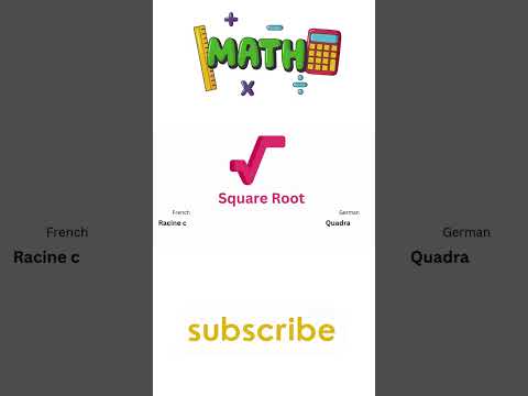 Mathematics Vocabulary in English, French, and German | Learn Math Terms in 3 Languages