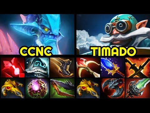 CCNC Leshrac vs TIMADO Gyrocopter - MAGIC vs PHYSICAL DMG 7.27 Dota 2