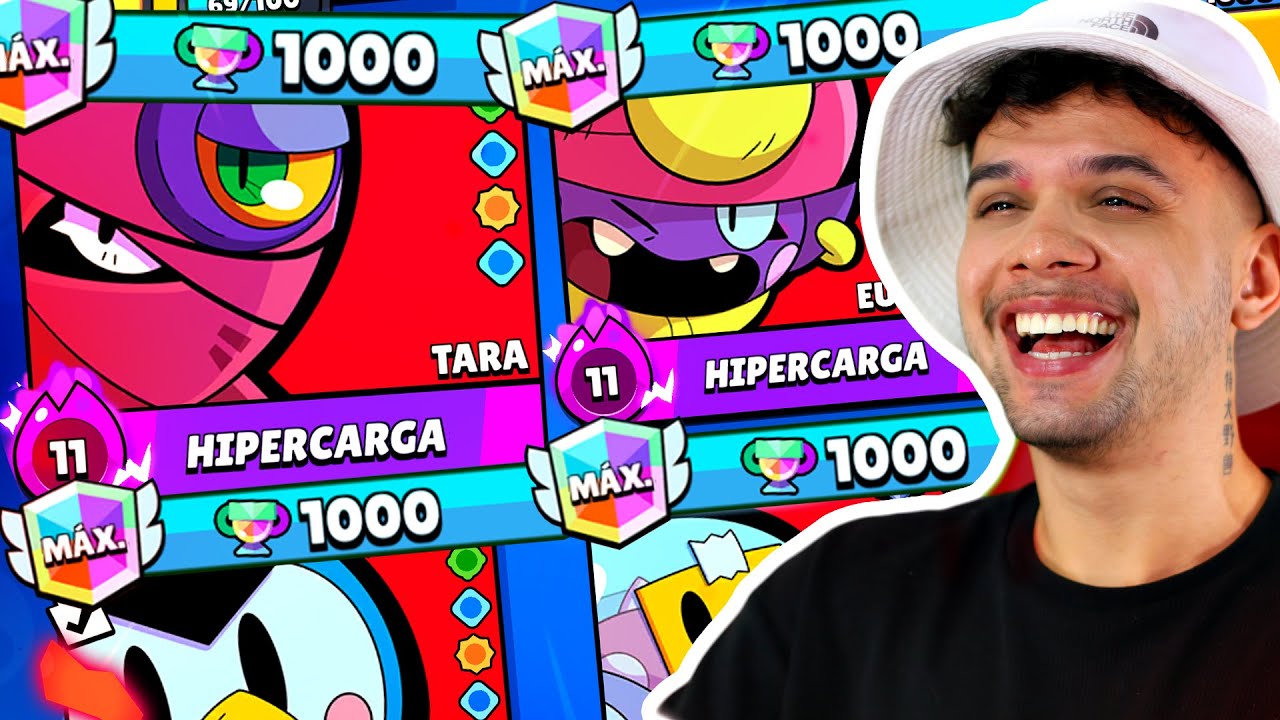 CHEGUEI A 1000 🏆 COM TODOS OS BRAWLERS MÍTICOS! *PIT RUMO AO TOP 1*