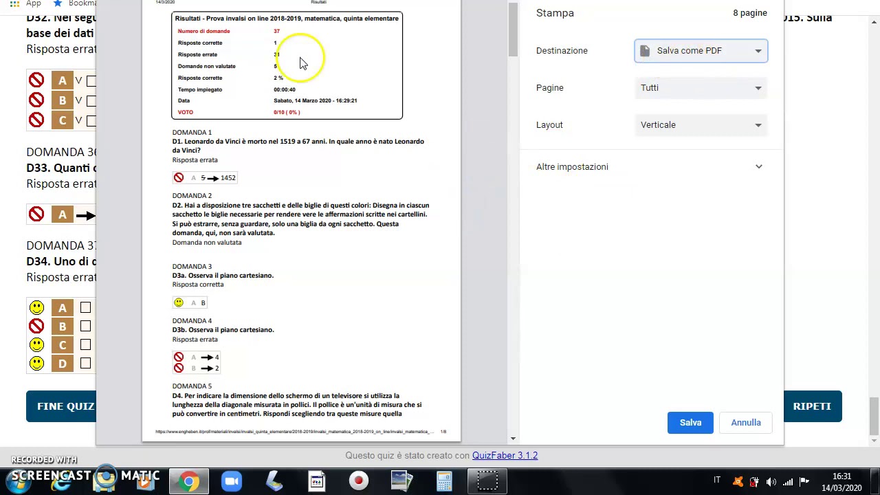 Watch Now Invalsi salvare in PDF (classe 5^) Invalsi salvare in PDF (classe 5^)