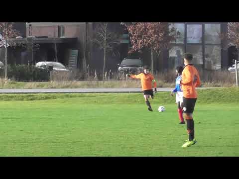 18 jan 2020 VV De Meern JO19-1 - BFC JO19-1 vriendsch 6-0, Karel kopt op paal