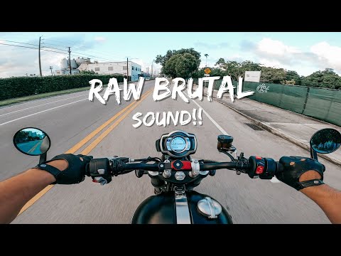 BRUTAL SOUND! Triumph Scrambler 1200 XC Zard Full Exhaust System On-Board Sound