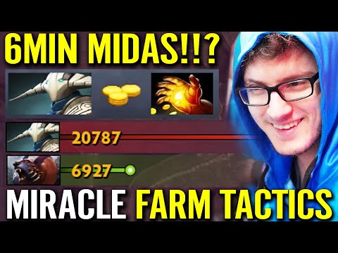 OMG Miracle 6min Midas! Sven Fast Farm Tactics - Watch And Learn From God Dota 2 Pro Gameplay