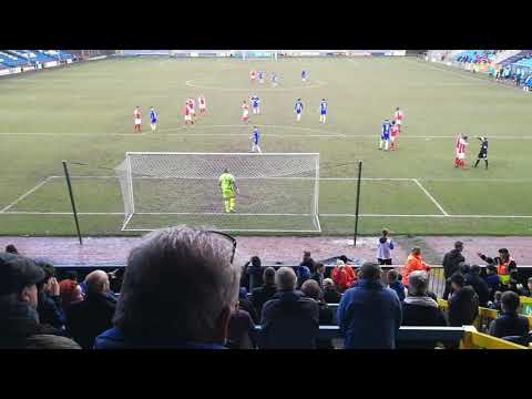 17th February 2018: Matty Kosylo's penalty vs Ebbsfleet United