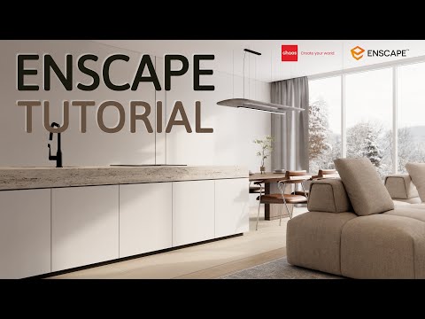 Enscape Tutorial : Realistic Render | Contemporary Room Design