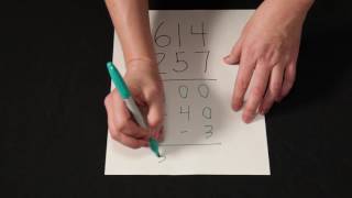 Subtracting 614 - 257 Using Partial Differences