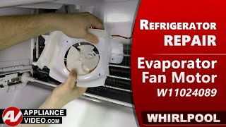 Whirlpool Refrigerator - Fresh Food Section Not Cooling Properly - Evaporator Fan Motor Repair