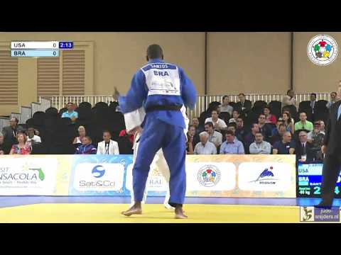 Judo 2013 Grand Prix Miami: Larsen (USA) - Santos (BRA) [-90kg]