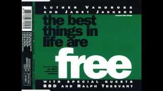 Luther Vandross &amp; Janet Jackson w BBD &amp; Ralph Tresvant - The Best Things in Life Are Free (Original)