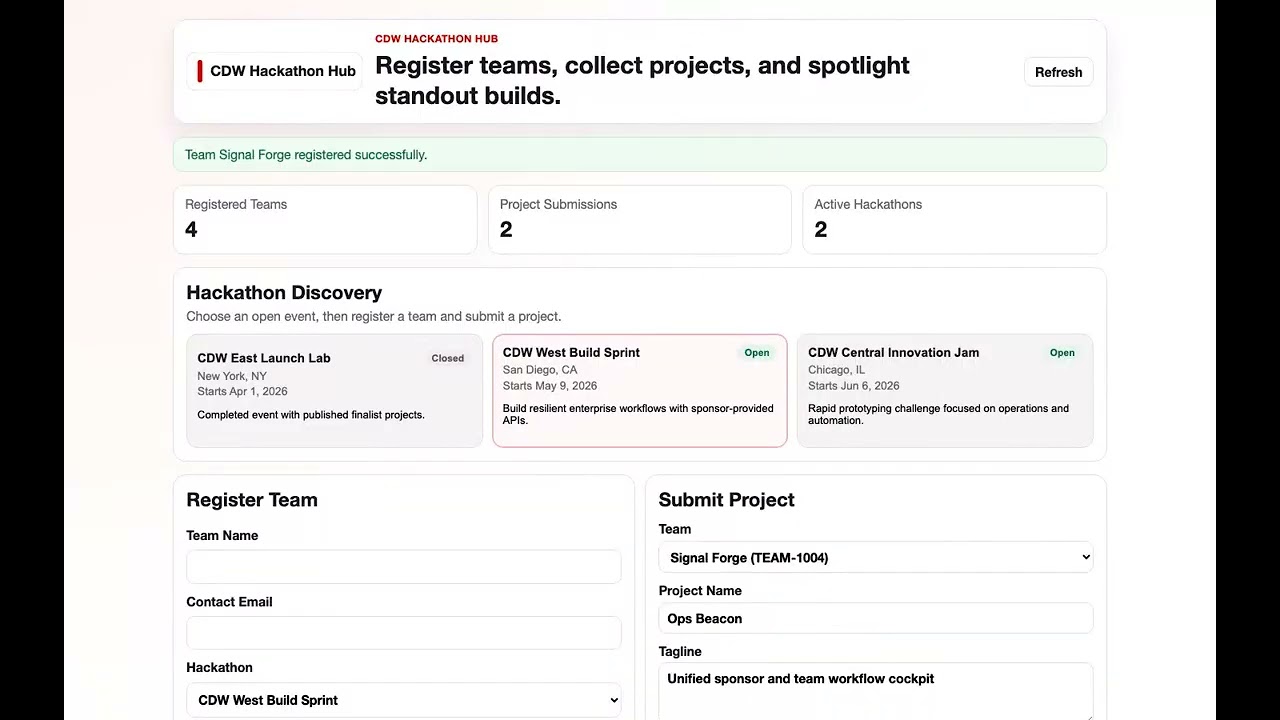 CDW project preview