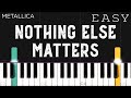 Metallica - Nothing Else Matters | EASY Piano Tutorial