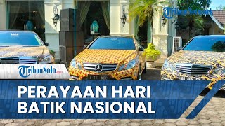 Sambut Perayaan Hari Batik Nasional, Warga Solo Hias Mobil Mewah dengan Stiker Batik