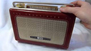 Roland 7TL 7 transistor twin speaker radio made in Mount Vernon NY circa 1959