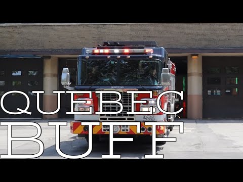 Montreal Fire Department (SIM) Pumper 274 responding from fire station 74 in Mount-Royal.