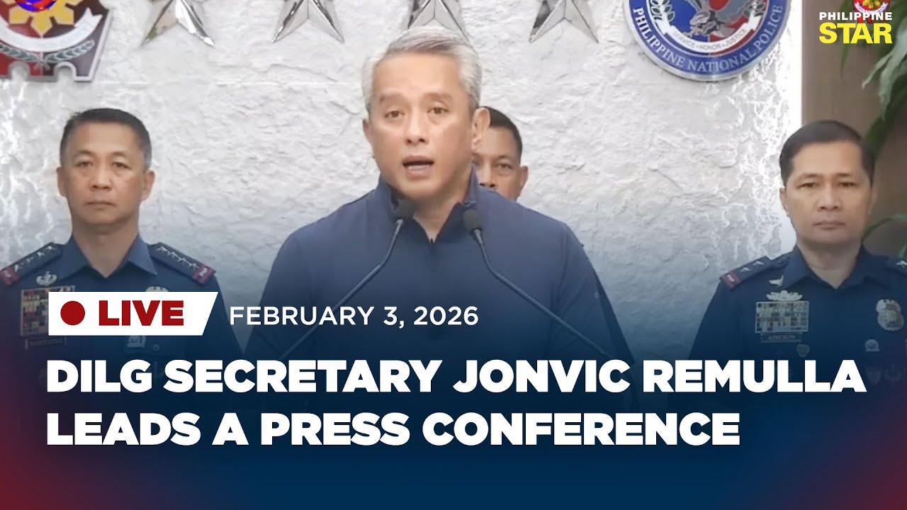 LIVESTREAM: DILG holds a press conference (February 3, 2026)