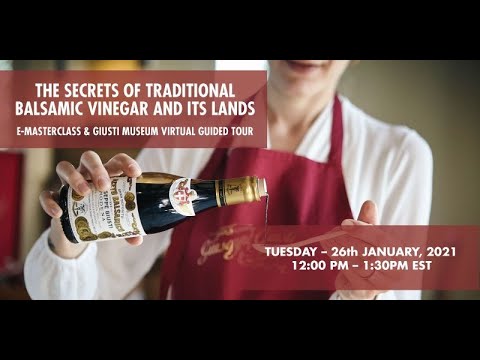 IACCSE E-MASTERCLASS SERIES | THE SECRETS OF TRADITIONAL BALSAMIC VINEGAR