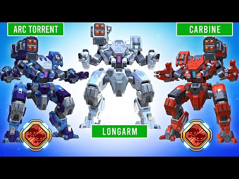 Onyx and Arc Torrent 12, Longarm 12, Carbine 12 - Mech Arena