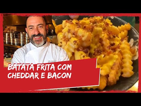 Batata frita com cheddar e bacon | FOGAÇA NA COZINHA