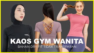 TERBARU! 10 Rekomendasi KAOS GYM WANITA TERBAIK – Adem, Elastis & Stylish Buat Fitnes