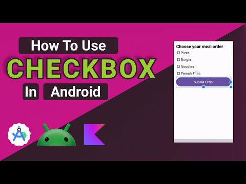 How to create Checkbox In Android Studio using Kotlin