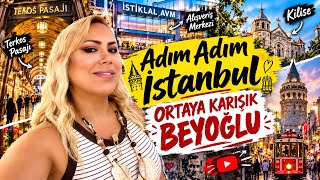ADIM ADIM İSTANBUL | ORTAYA KARIŞIK BEYOĞLU 😍 Terkos Pasajı, AVM, Kilise & Galat