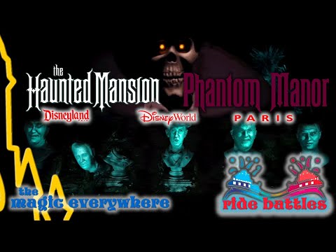 Haunted Mansion Comparison  Disney World, Disneyland & Phantom Manor  Global Ghostly Differences