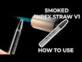 Smoked Pyrex V1 Glass Straw By White Rhino Best Dab Straw Under 10
