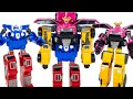 MiniForce 4 Car Transform Into 2 Middle Sized Robots Carrobot