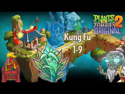 Agave in international & buffed special zombies - Kung Fu World 1-9 | PvZ 2 Original