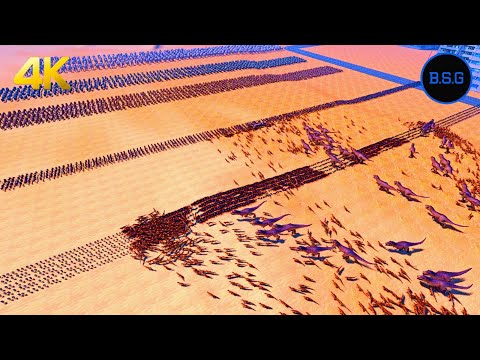 Five Animal Walls vs 1,800 T-REX & VELOCIRAPTORS - Ultimate Epic Battle Simulator UEBS 4K Video