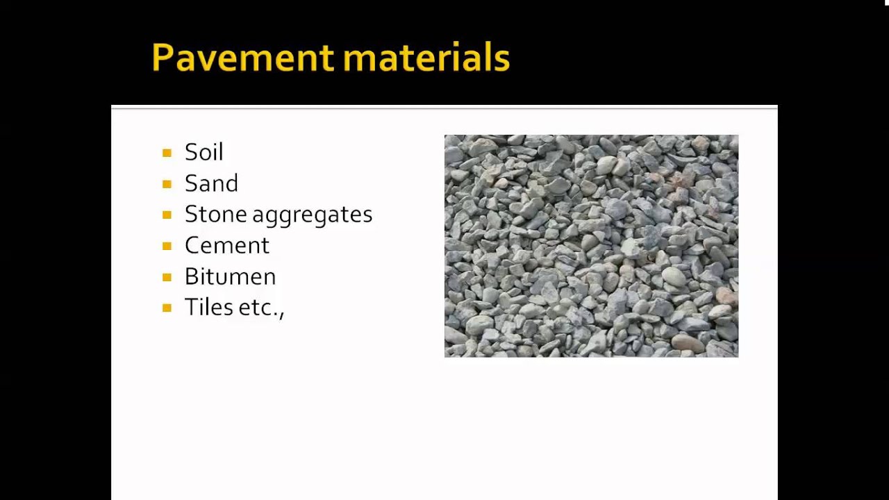highway engineering - introduction to pavement materials