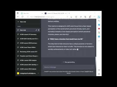 ChatGPT Spirituality ACIM Lesson 212 - Review of Lesson 192