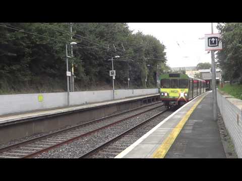 Iarnród Éireann Irish Rail 2 Car DART 8100 EMU 8113 departs Harmonstown Station