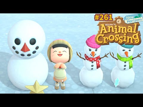 Comment faire un bonhomme de neige parfait ⛄️ Yétiti & Gros flocons ❄️ Animal Crossing New Horizons