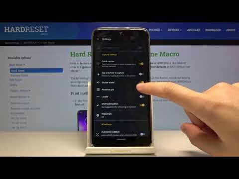 How to Enable Camera Gridlines on MOTOROLA One Macro?
