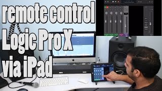 Video thumbnail for Logic Pro X remote control your Mac home recording studio via iPad by AVME Videos (audiovideome)