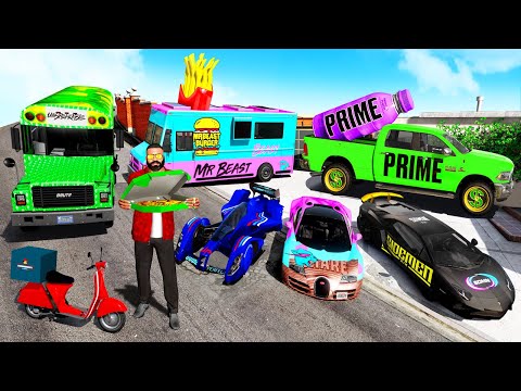 Collecting FAMOUS YOUTUBER CARS in GTA 5!