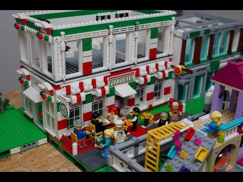 Lego Stadt Update Folge 53 Umbau der Pizzeria und die City Bank am Park Teil 1