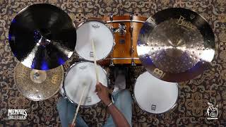 Video thumbnail for Meinl 18" Byzance Brilliant Medium Thin Crash Cymbal - 1425g (B18MTC-B-1071723G) by Memphis Drum Shop