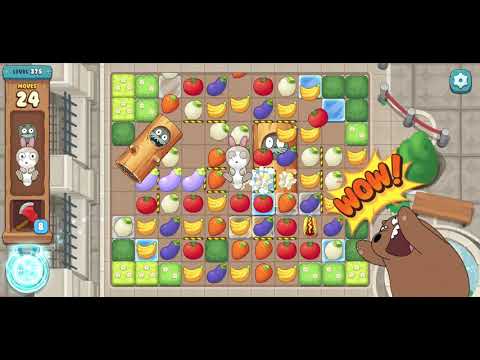 We Bare Bears the Puzzle for Kakao Level 375 - No Boosters