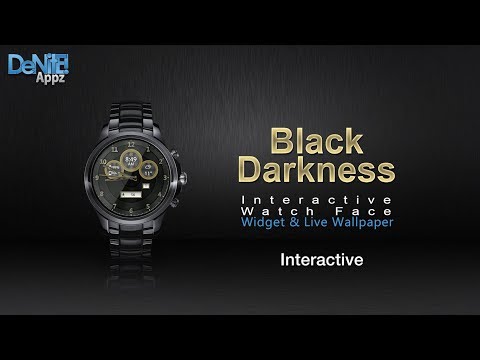 Black Darkness HD WatchFace Video