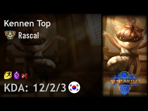 Kennen Top vs Camille - Rascal - KR Challenger Patch 7.12